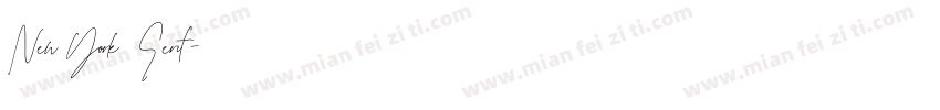 New York Serif字体转换